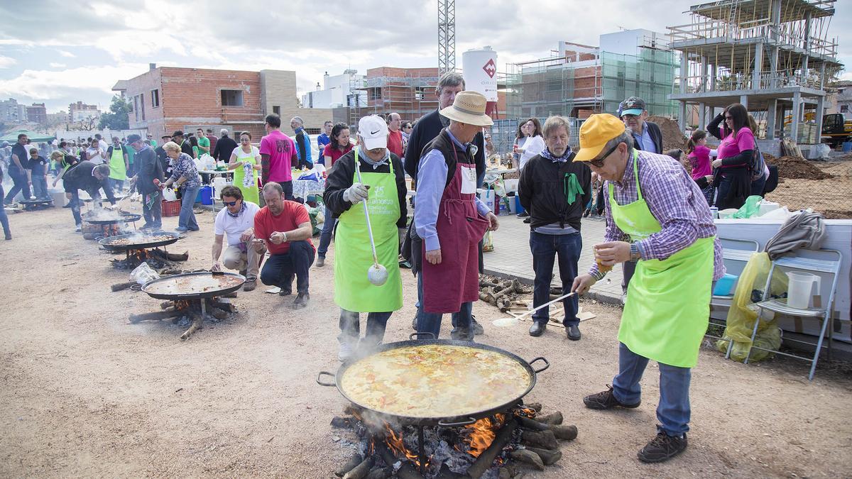 Imagen de archivo del concurso de paellas, en el Segon Molí.