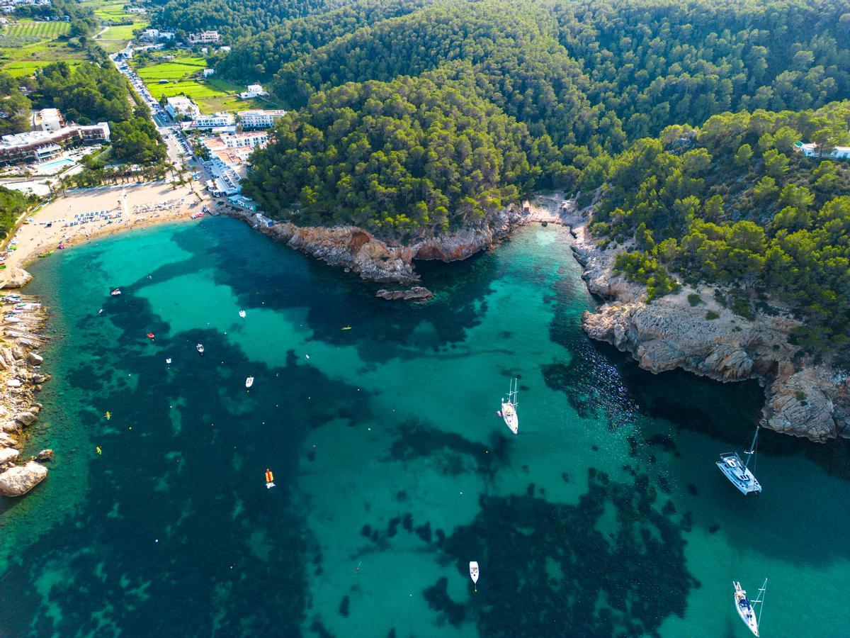 Vista aérea del Puert de Sant Miquel.