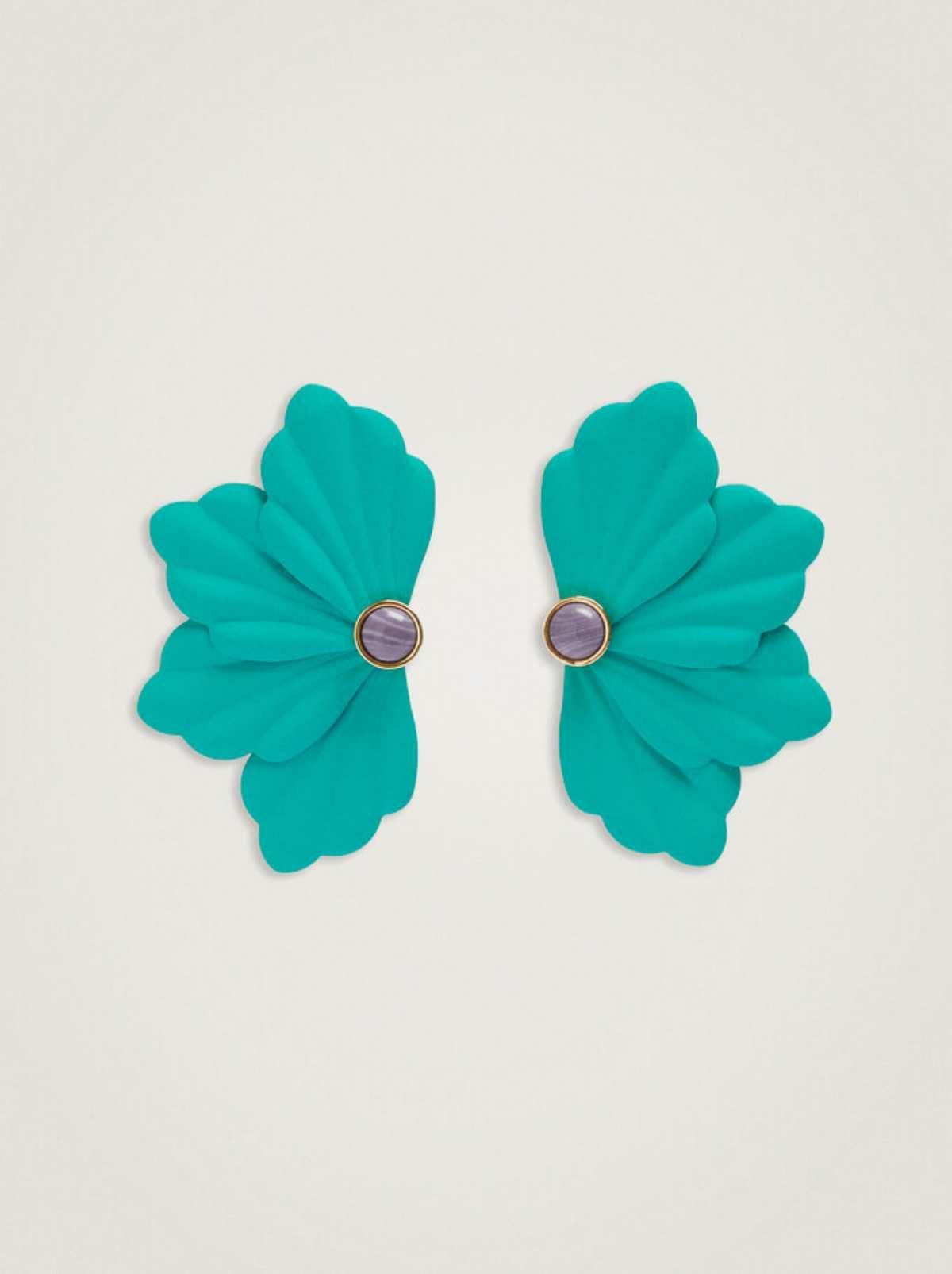 Pendientes con flor