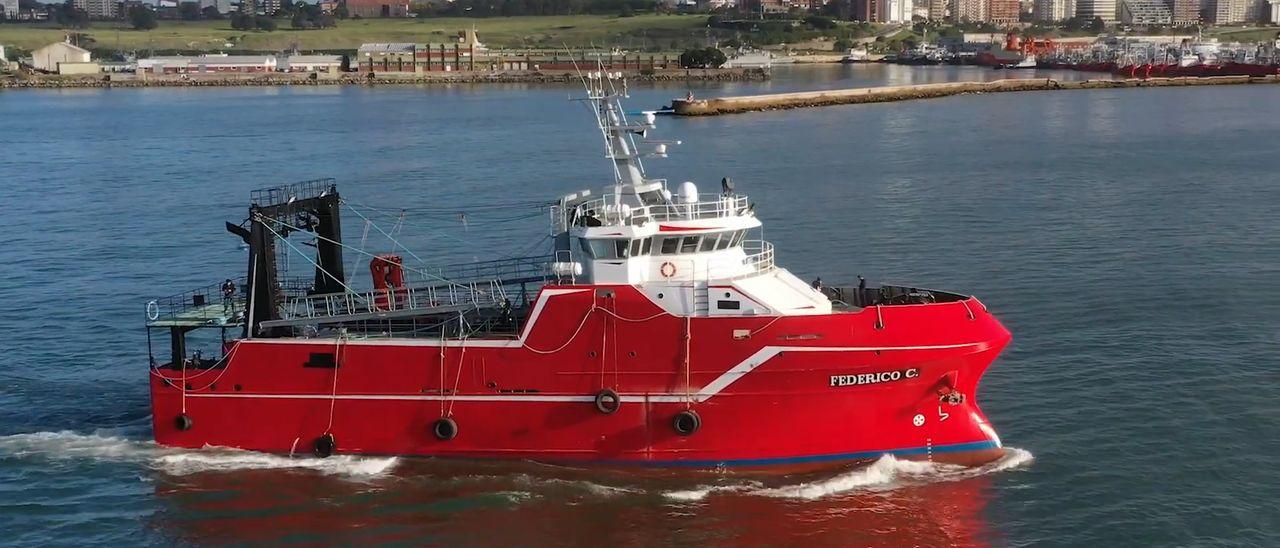 El &#039;Federico C&#039;, de Pesquera Veraz, durante las pruebas de mar antes de su entrega.