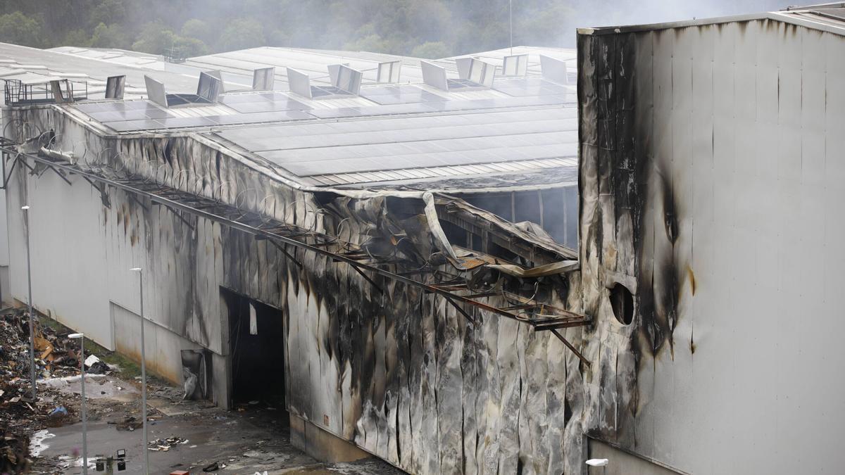 La Plantona, tras el incendio.
