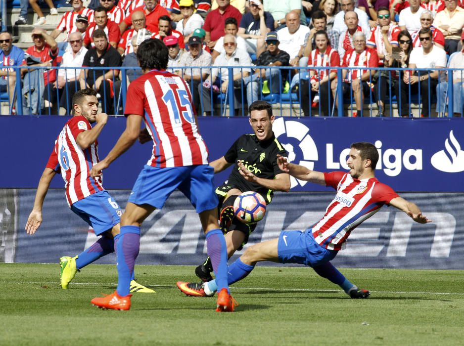 El partido entre el Atlético de Madrid y el Sporting, en imágenes