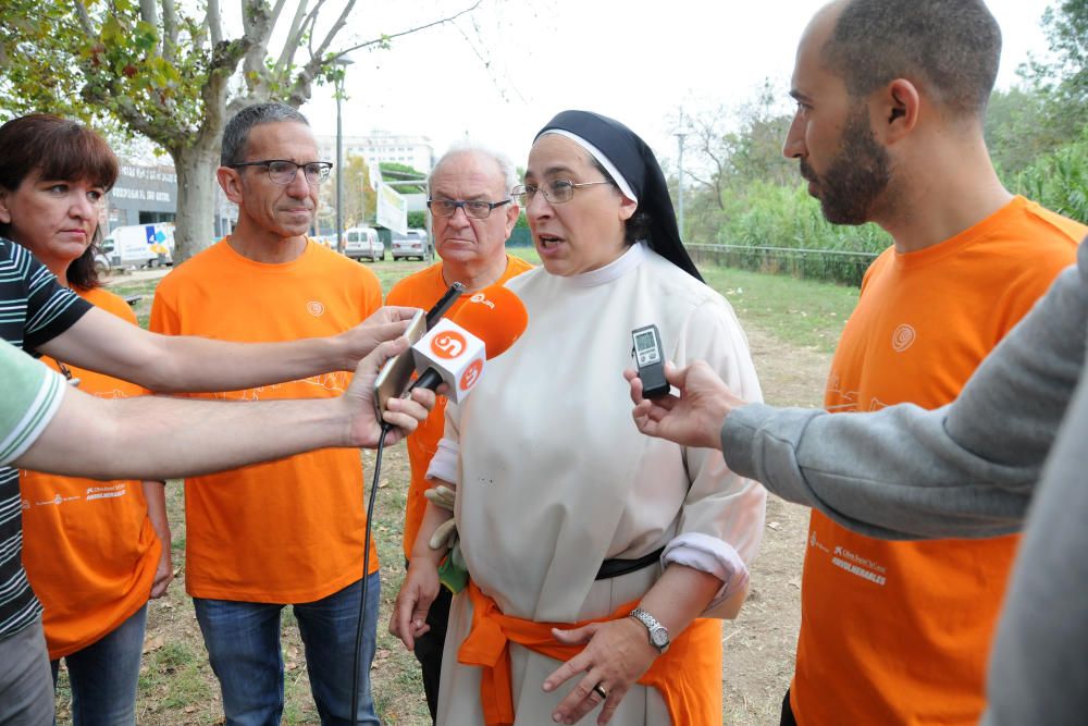 Neteja de la vora del riu Cardener a càrrec dels membres i voluntaris del projecte Invulnerables