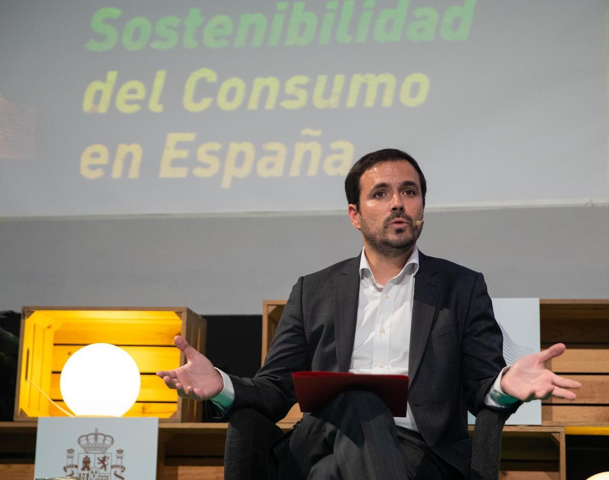 El ministro de Consumo, Alberto Garzón.