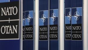 Archivo - El logo de la OTAN