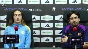 Alexia y Pere Romeu, en rueda de prensa