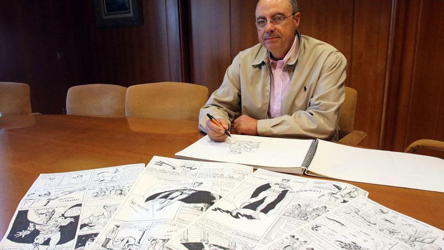 Chiquito de la Calzada, transformado en un superhéroe de cómic