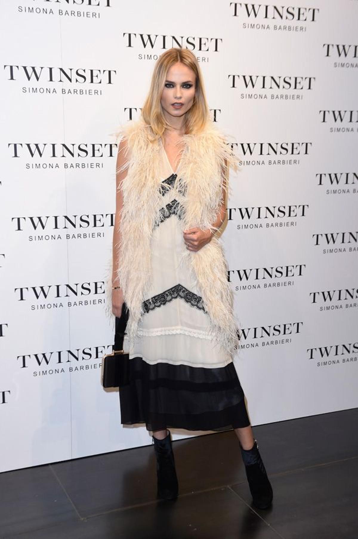 Natasha Poly en la presentación del nuevo bolso de Twinset