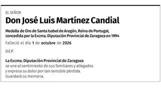 Don José Luis Martínez Candial