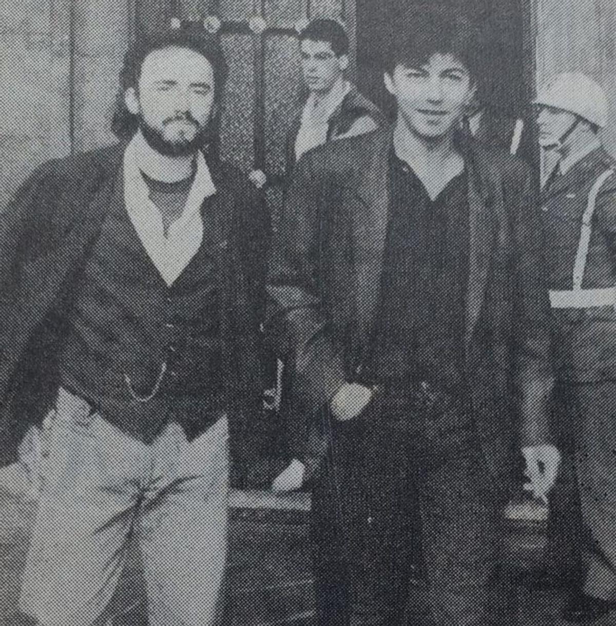 Ismael Díaz, José Antonio Villamil y Juan  José Domingo, en el Gobierno Militar. | vélez