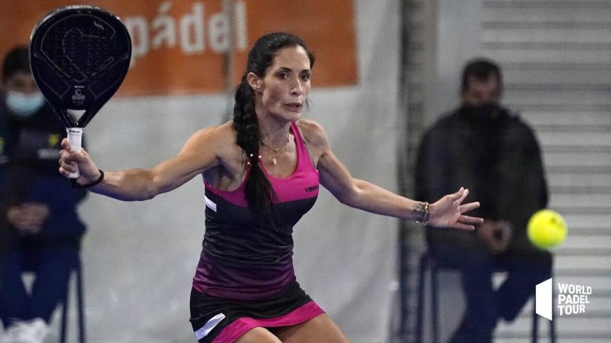 Carla Barciela, durante su partido.