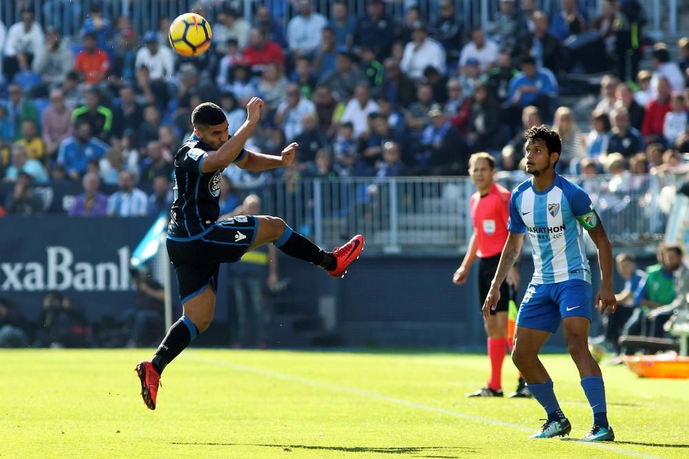 El Dépor pierde en los últimos minutos en Málaga