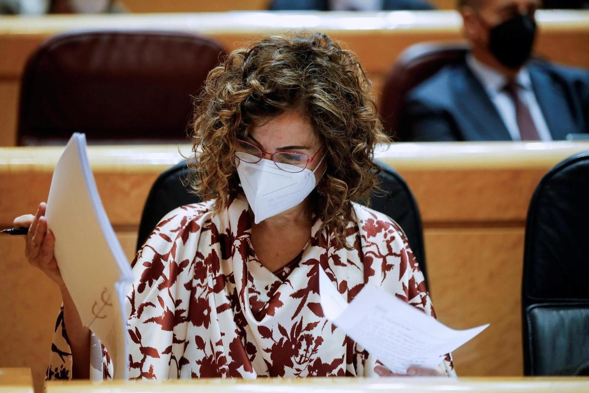 La ministra de Hacienda, María Jesús Montero. La ministra de Hacienda, María Jesús Montero.
