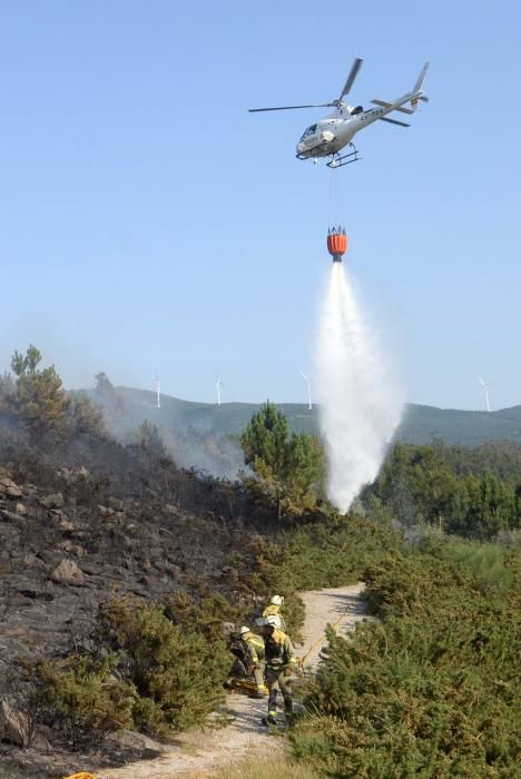 Incendios forestales en Vilagarcía y Catoira