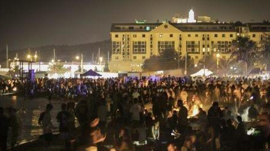 Celebración de la Nit de Sant Joan el año pasado en Talamanca.