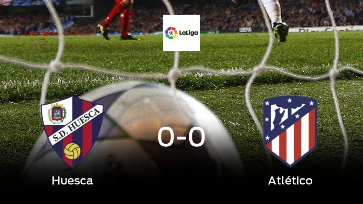 El Huesca se queda a cero contra el Atlético de Madrid