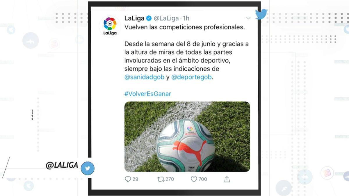 El mundo del fútbol reacciona al regreso de LaLiga