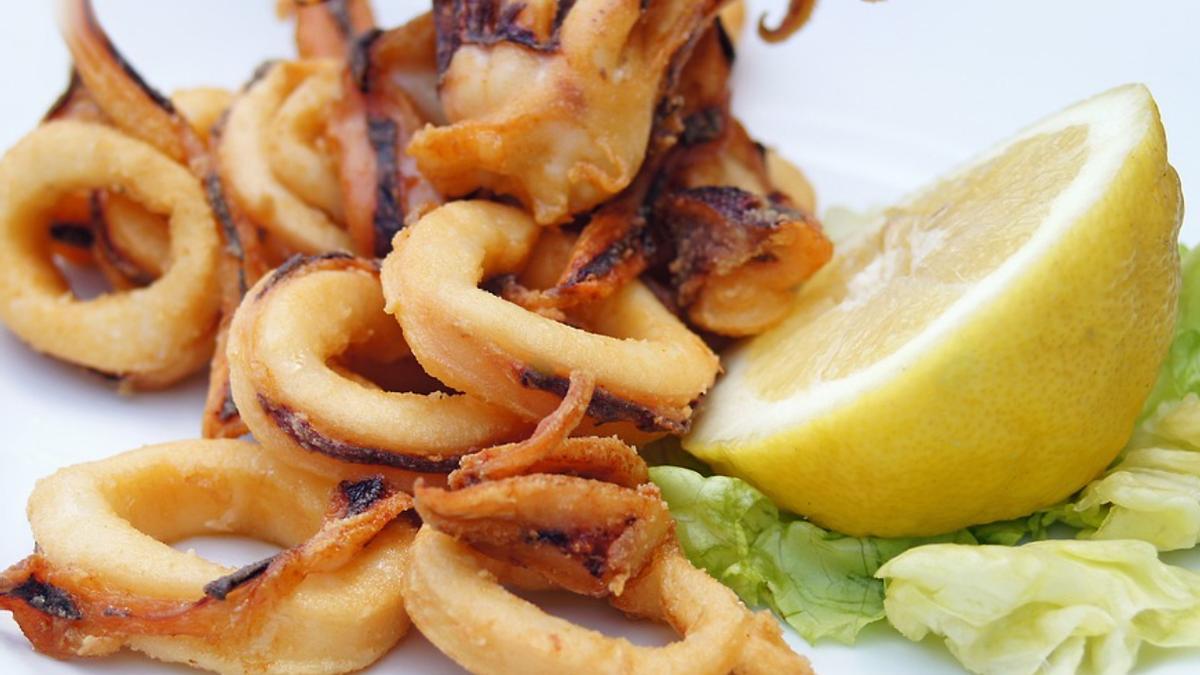 Plato de calamares.