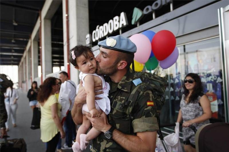 Llegan a Córdoba los primeros militares procedentes de Líbano