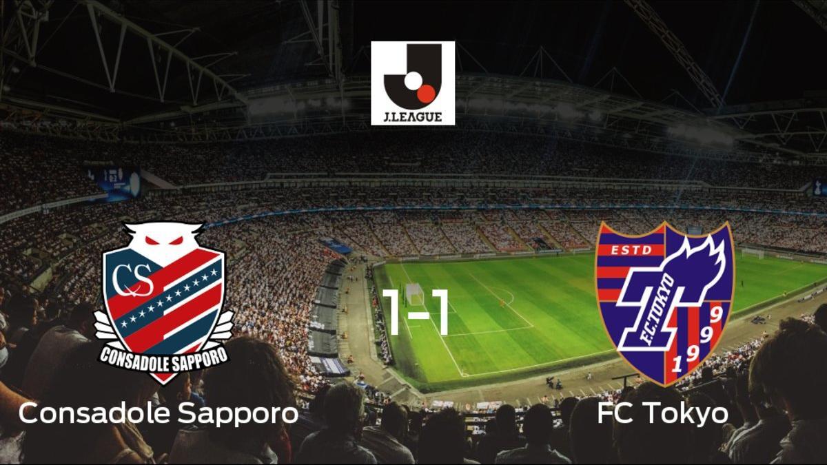 El Consadole Sapporo y el FC Tokyo empatan a 1 en el Sapporo Dome