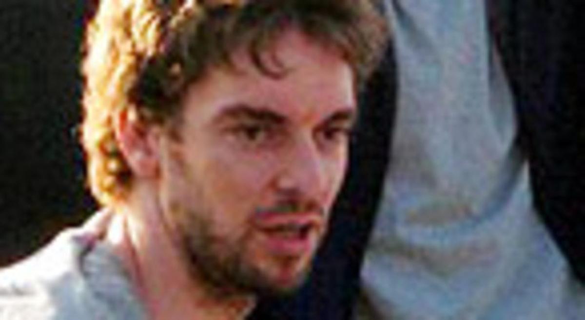 Gasol, durant el rodatge de la sèrie.