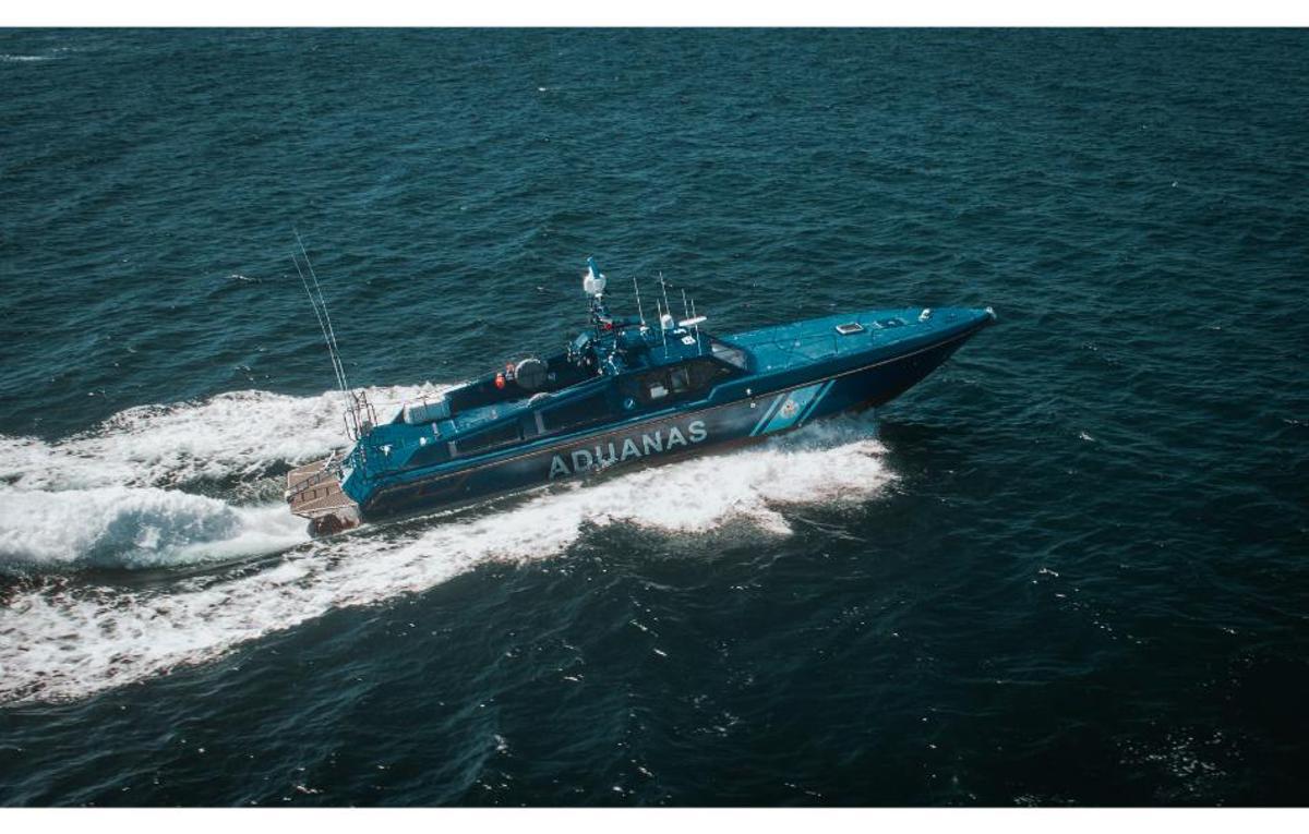 Patrullera Rodman 55, de las que el grupo constructor naval hace para el Servicio de Vigilancia Aduanera