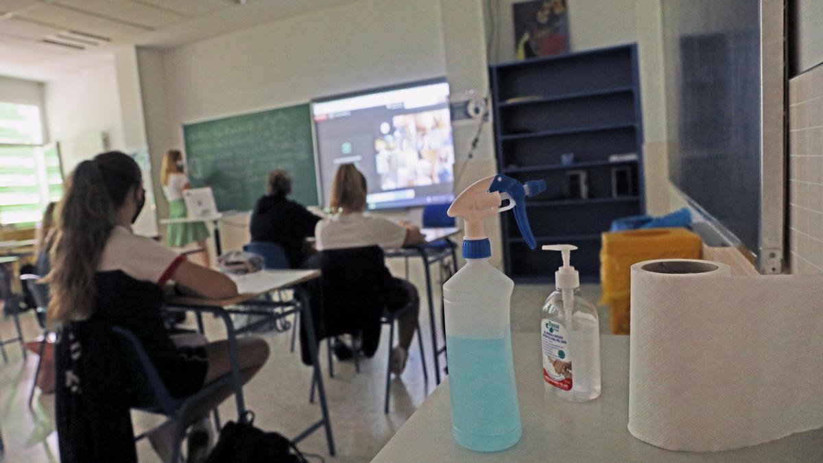 Clase en un centro concertado el pasado año.