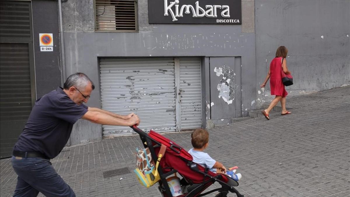 Fachada de la discoteca Kimbara, en Barcelona