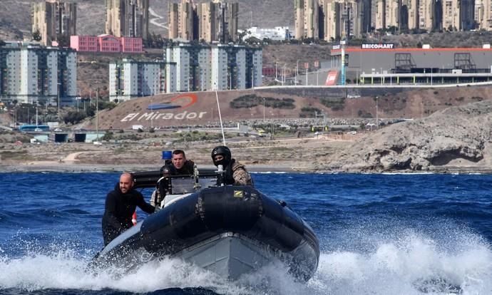 08/05/2019 TALIARTE. TELDE. Simulacro del ejército de operación contra el tráfico de drogas . Fotógrafa: YAIZA SOCORRO.  | 08/05/2019 | Fotógrafo: Yaiza Socorro