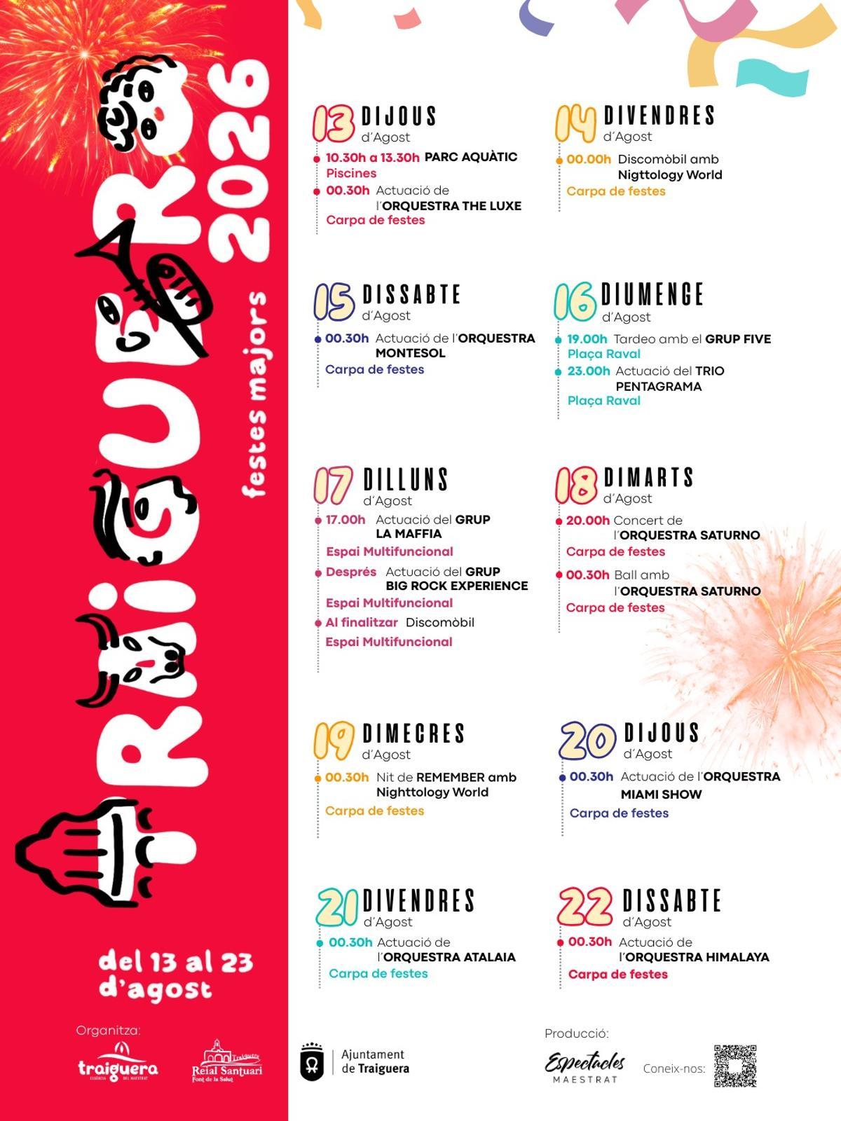 Cartell de le festes.
