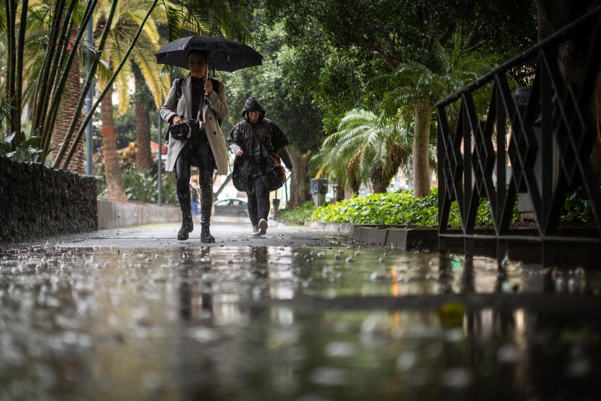 Día de lluvias en Tenerife