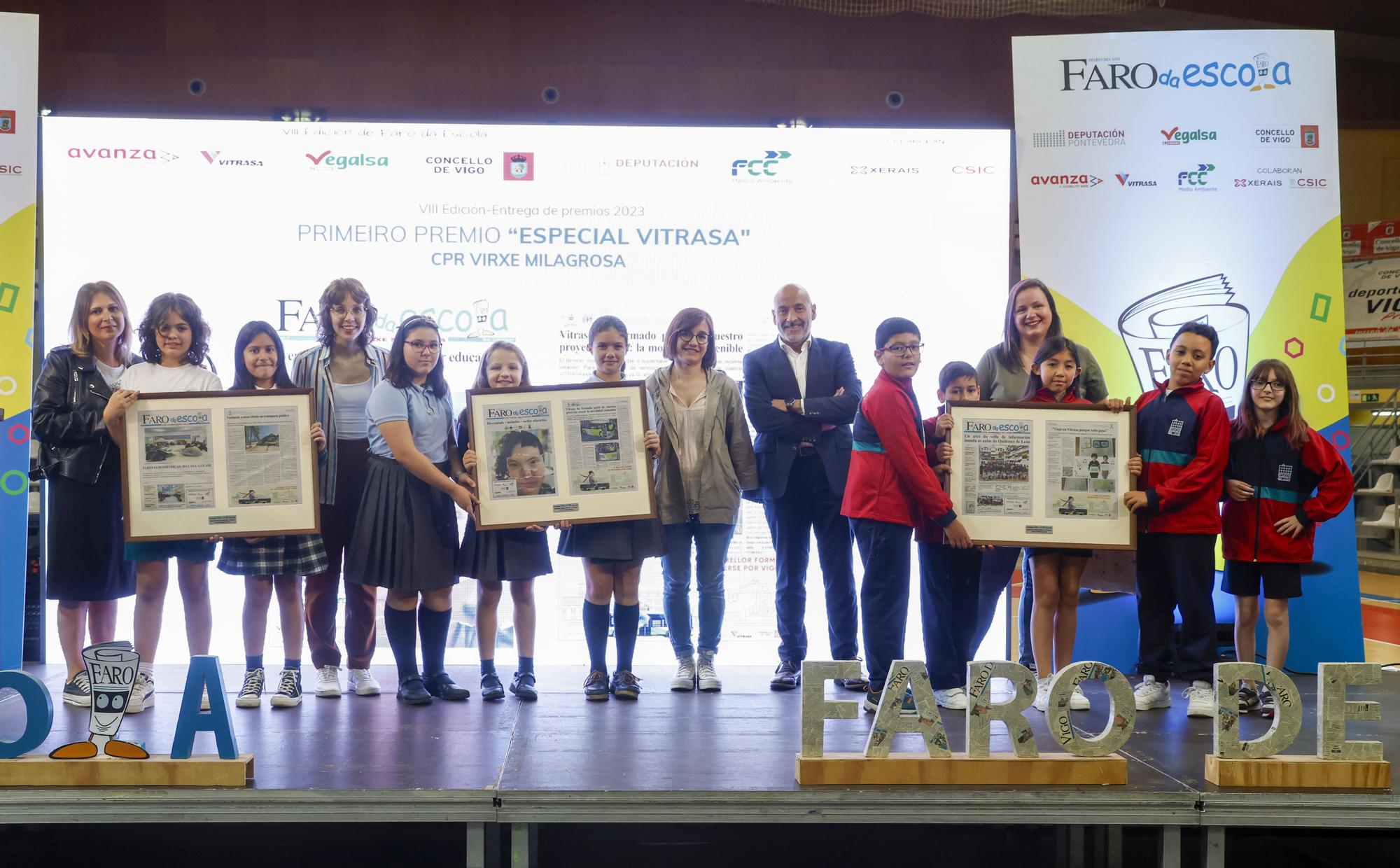 Premio Especial Vitrasa: Virxe Milagrosa, Quiñones de León y Vigo