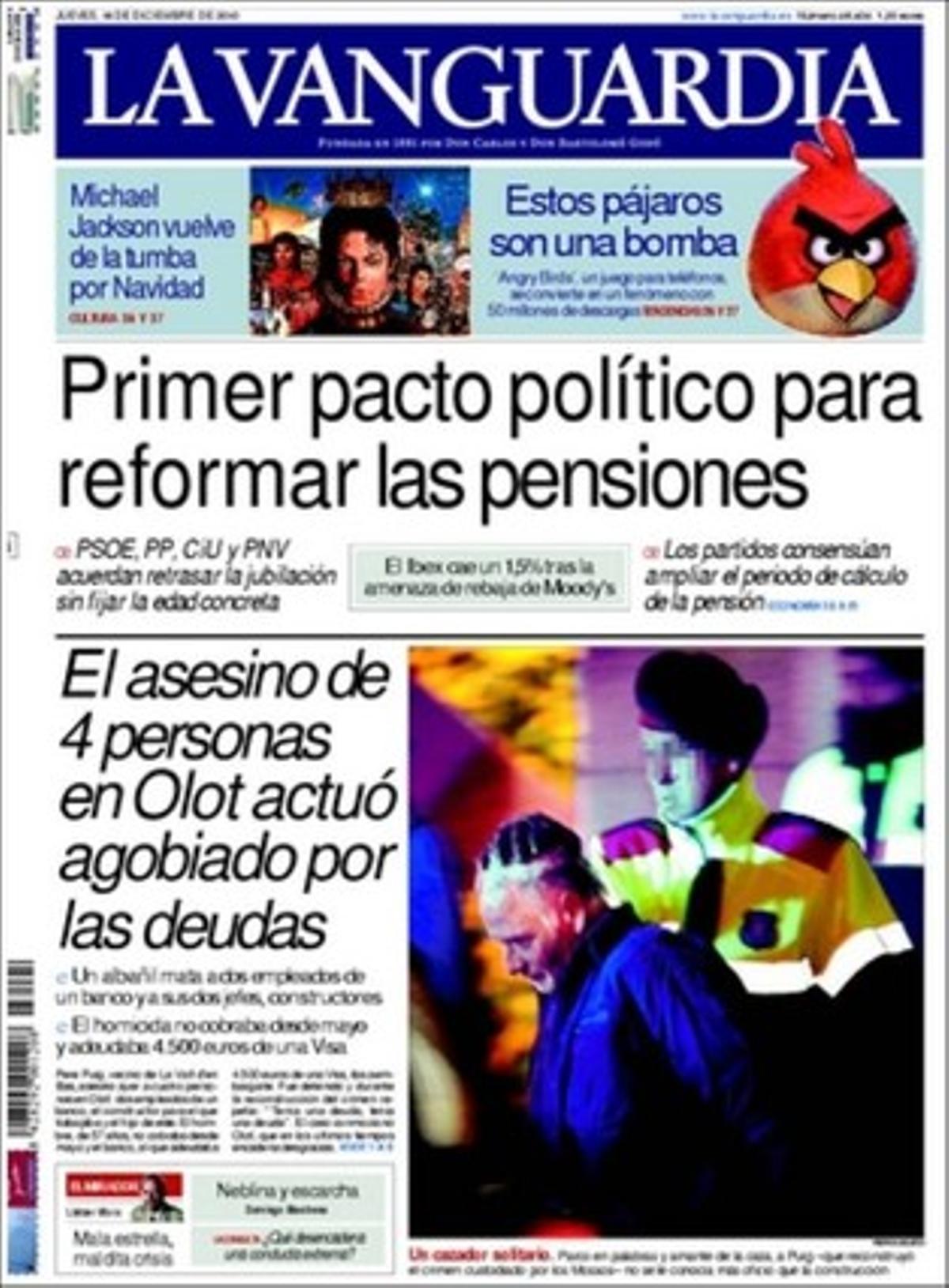 ’La Vanguardia’ també destaca a dins que Álvarez-Cascos amenaça el PP amb una llista independent a Astúries; i que les penyes [blaugrana] demanen a Rosell que no vagi a Cornellà.