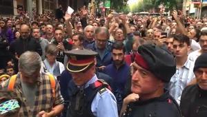 Escola Tabor a Barcelona, 1-O amb la policia