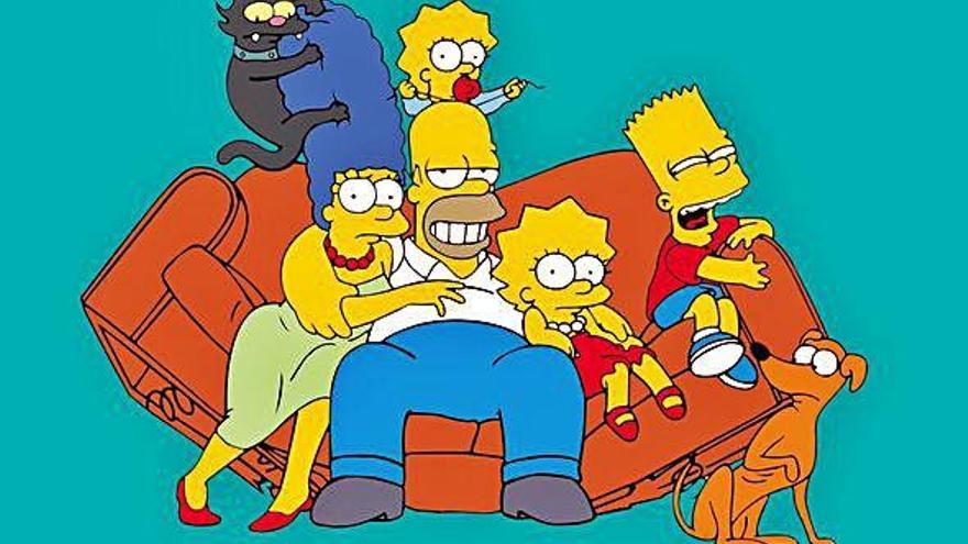 La familia protagonista de la serie &#039;Los Simpson&#039;.