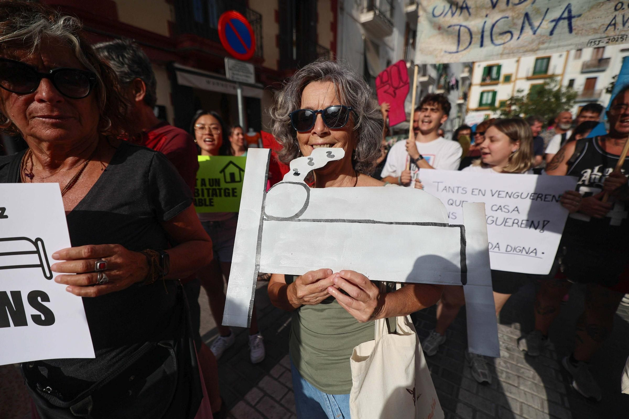 Manifestación contra la masificación turística en Ibiza