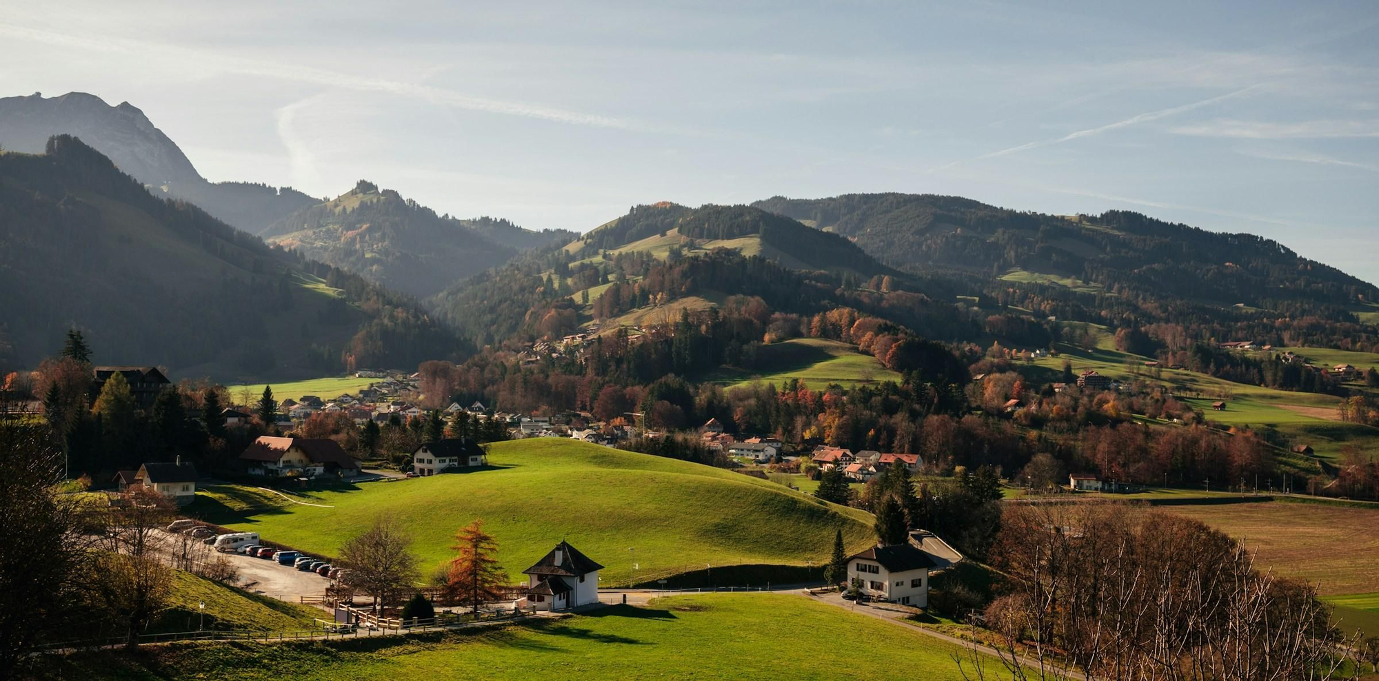 El paisaje de Friburgo, el entorno natural en el que se enclava Gruyères