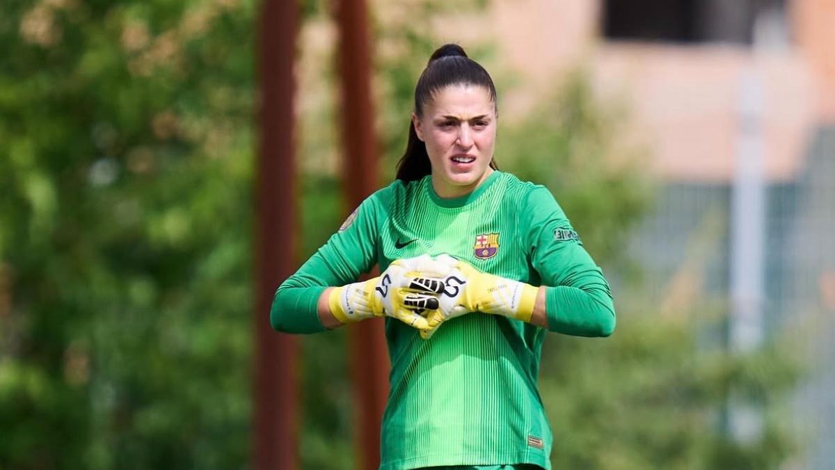 Txell Font, en su debut con el FC Barcelona