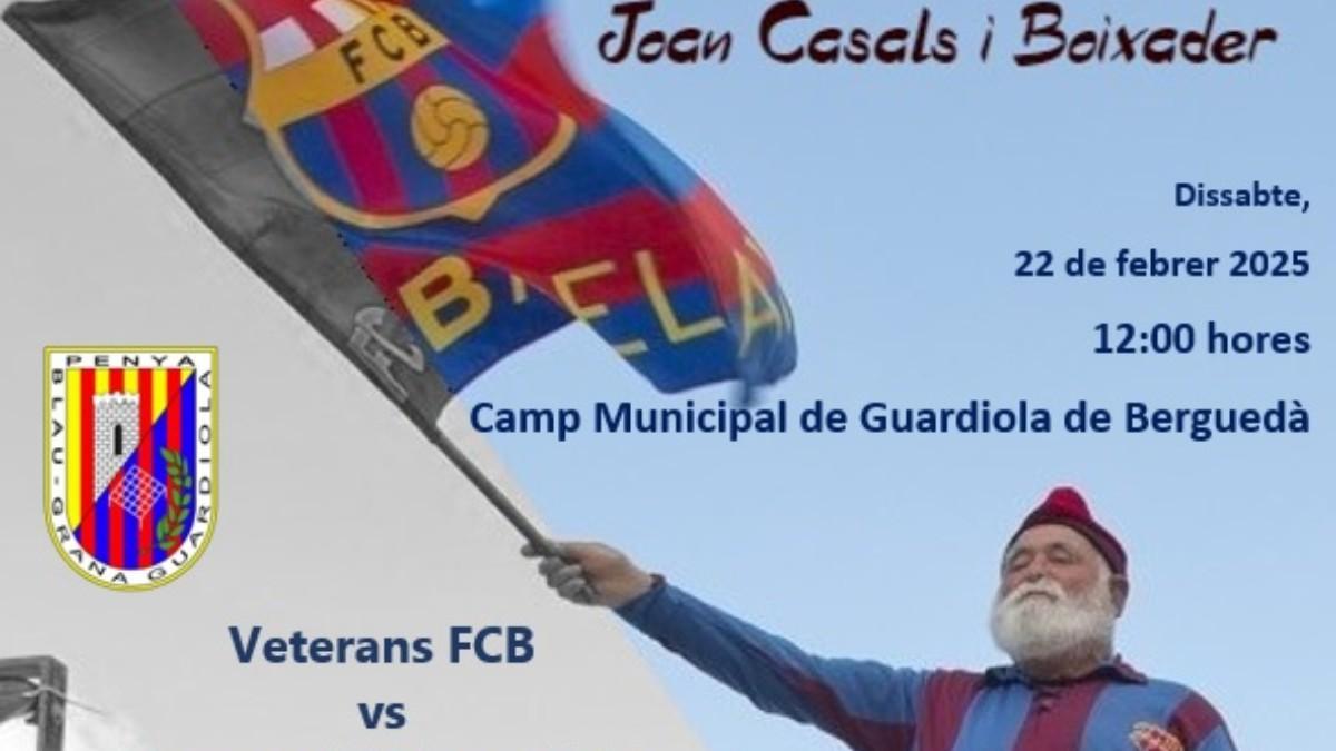 La PB Guardiola organiza el homenaje al Avi Barça