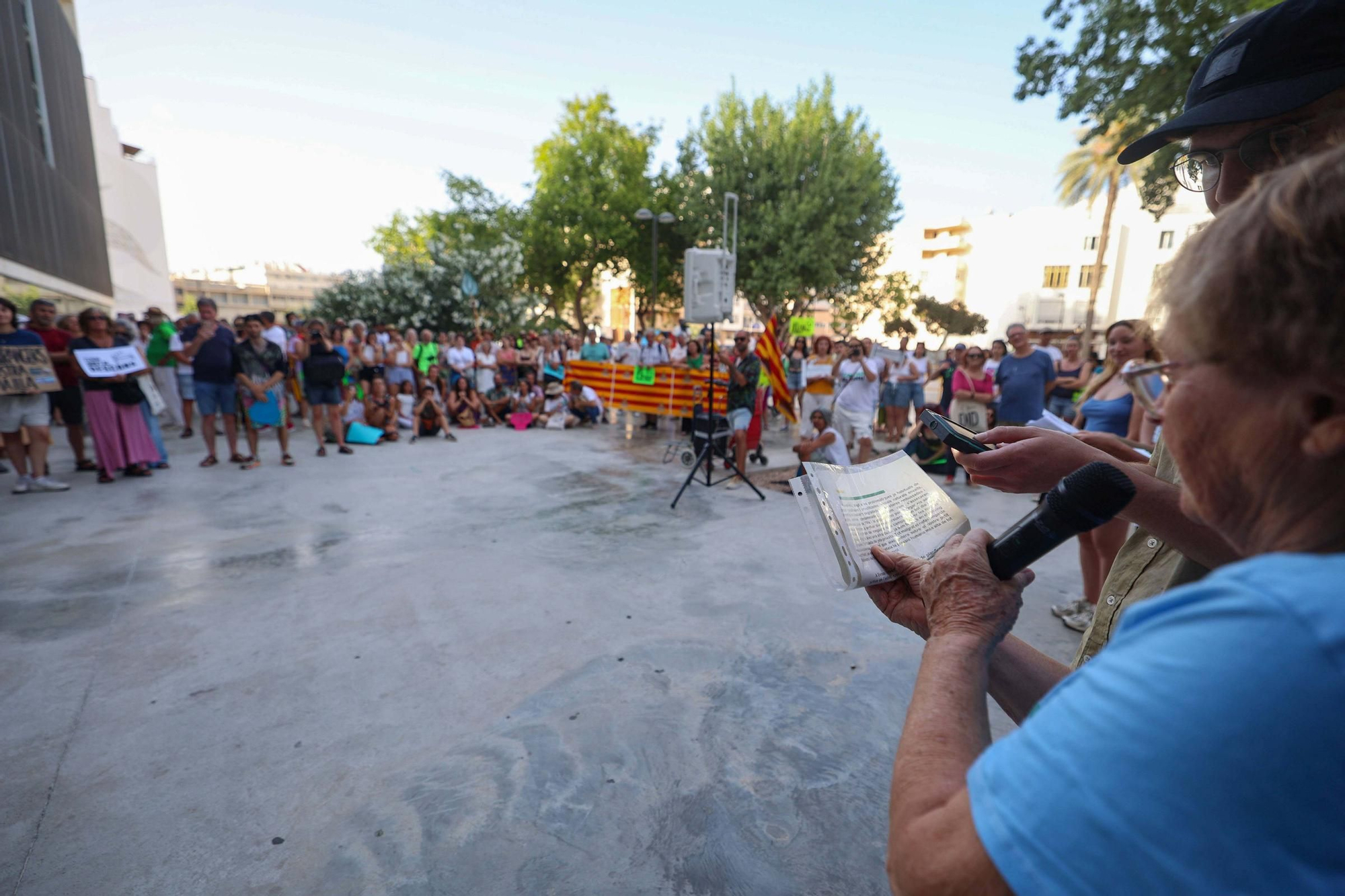 Manifestación contra la masificación turística en Ibiza