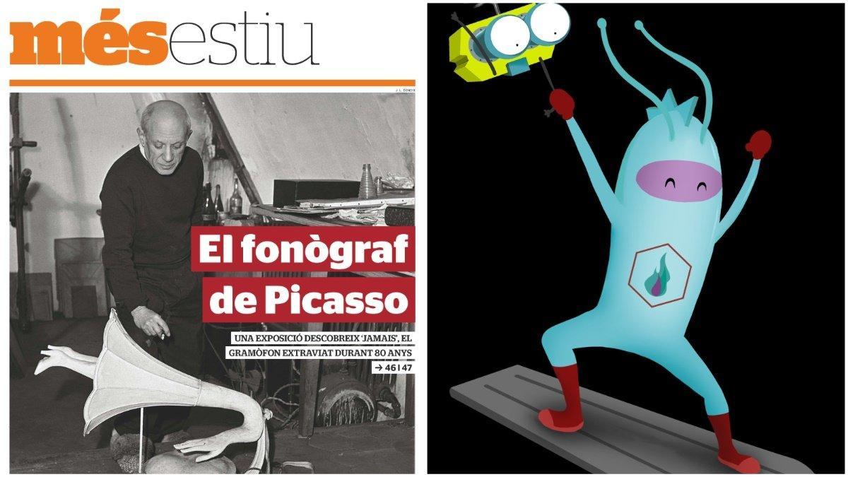 Una portada del Més Estiu i una imatge de Nushu.