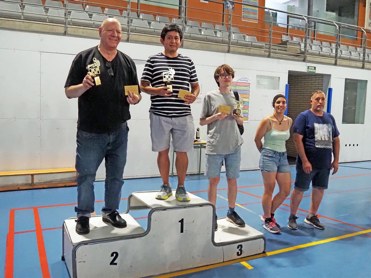 Els tres primers classificats de la sisena edició del torneig