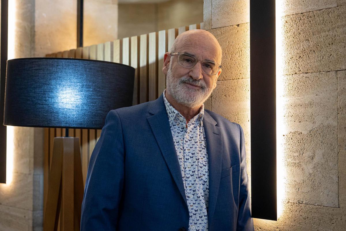 Fernando Aramburu, este viernes en Zaragoza.