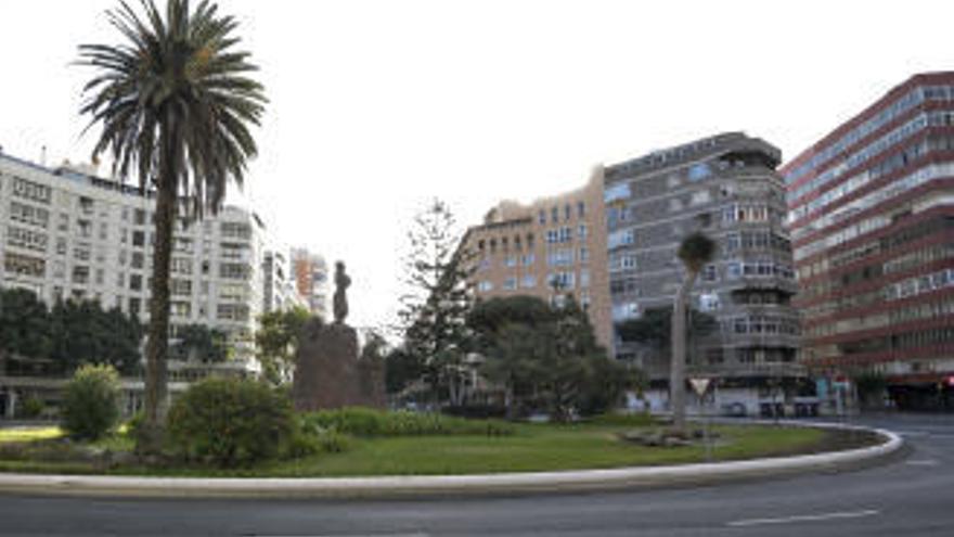 Plaza de España, antes de la Victoria, en la capital grancanaria.