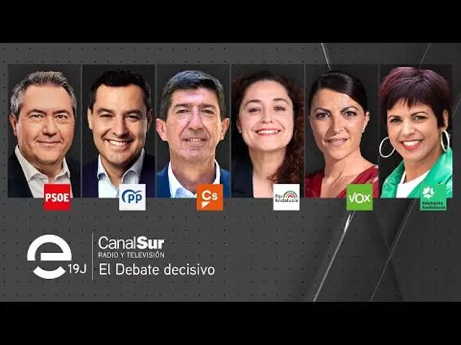 Sigue en directo el debate decisivio de las elecciones andaluzas del 19-J