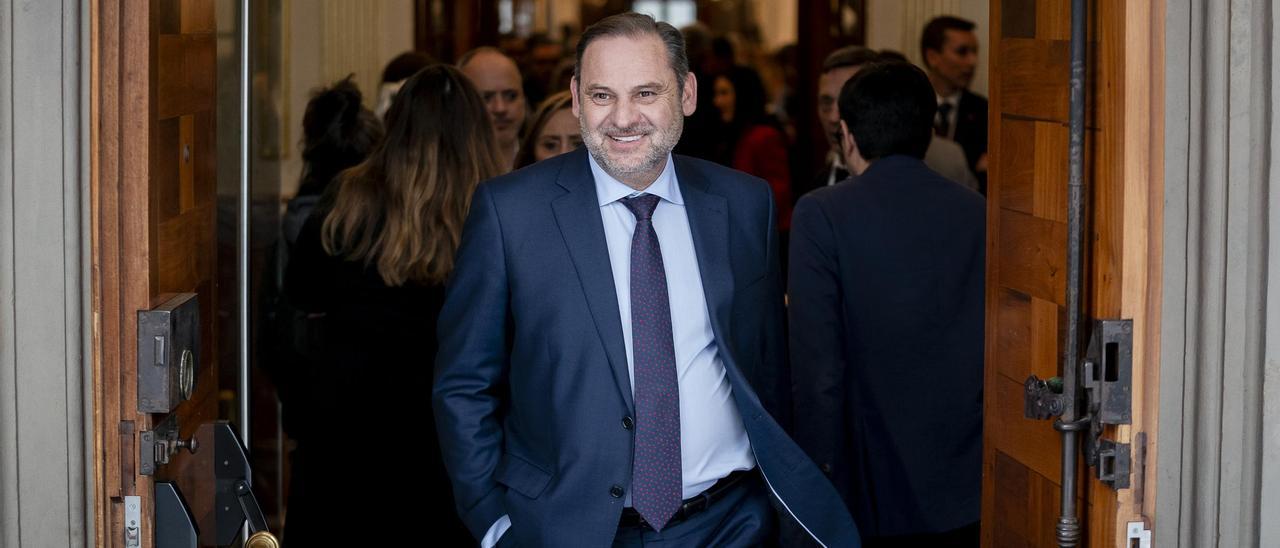 José Luis Ábalos, en el Congreso.