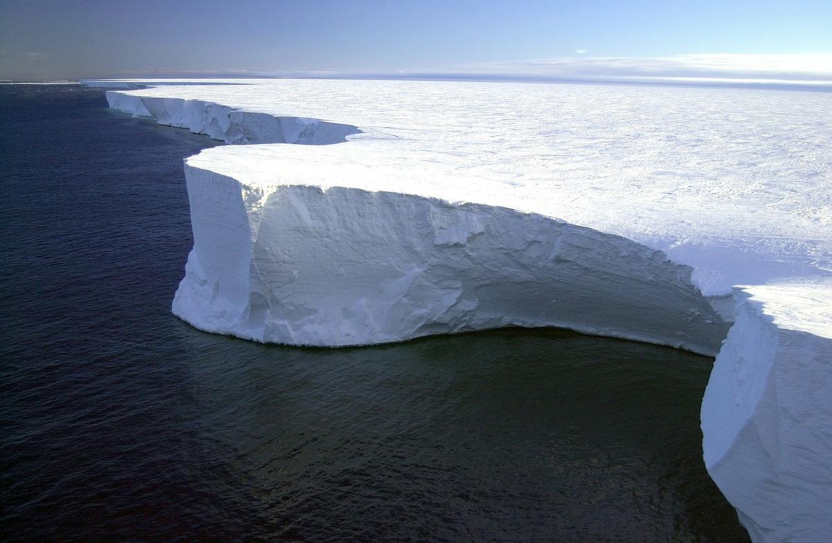 Masa helada en la Antártida
