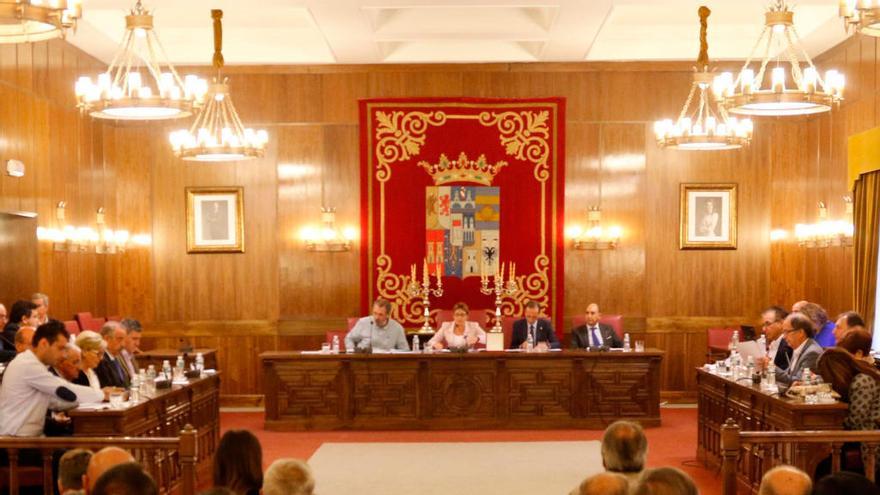 Salón de Plenos en la Diputación Provincial de Zamora.