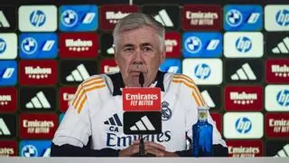 Ancelotti defiende a Courtois tras los incidentes del derbi: 'Los violentos no pueden estar ni en el fútbol ni en la sociedad'