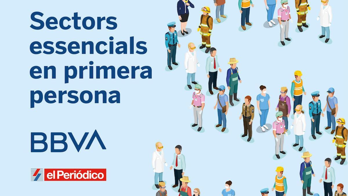 Trabajadores esenciales en primera línea frente al virus